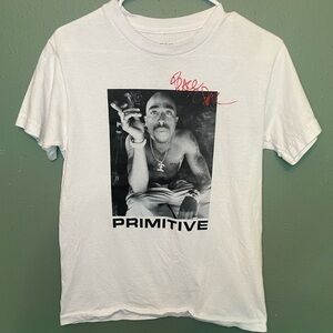 Primitive White Graphic T-Shirt for Men